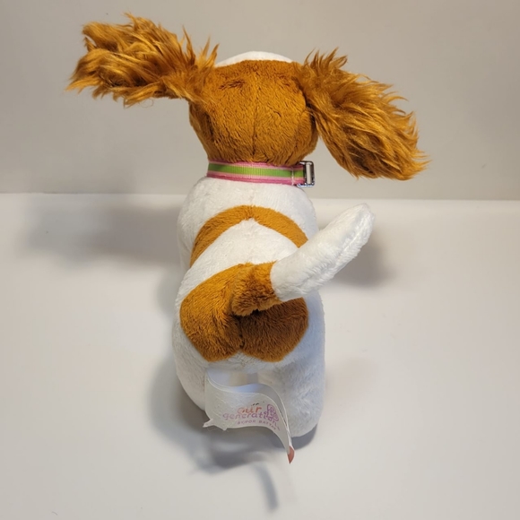 Battat Our Generation Dog Stuffed Animal Brown & White 7" Spaniel Plush - Picture 3 of 8